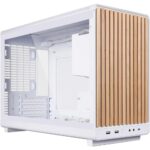 LIAN LI DAN case A3 MATX Black/Wooden & Glass Panel White