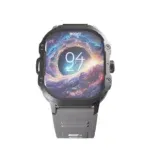 Boost Cosmic Smart Watch w/ 2 Straps, 2.01-inch AMOLED Display, Voice Assistant, Bluetooth Calling, Remote Control Photography, Distance and Sleep Tracker, Blood Pressure, SpO2, IP68, Always On Display, 2-5 Days Battery Life – Lighting Silver