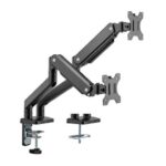 MXG BMA-24U Dual Monitor Arm – Matte Black